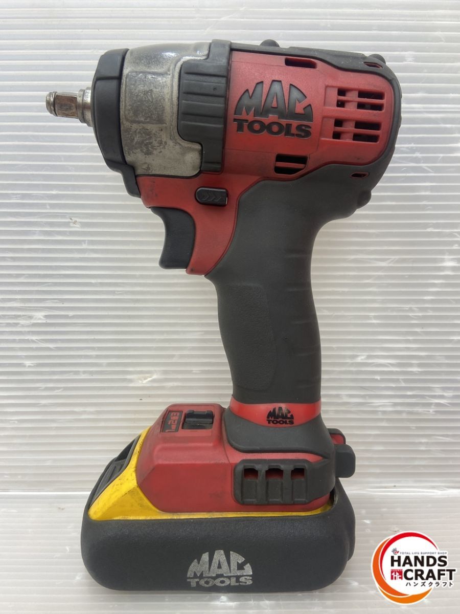 ◇マックツール/Mac tools MCF891 インパクトレンチ 本体 18V 2.0Ahバッテリー付き 中古品_画像1