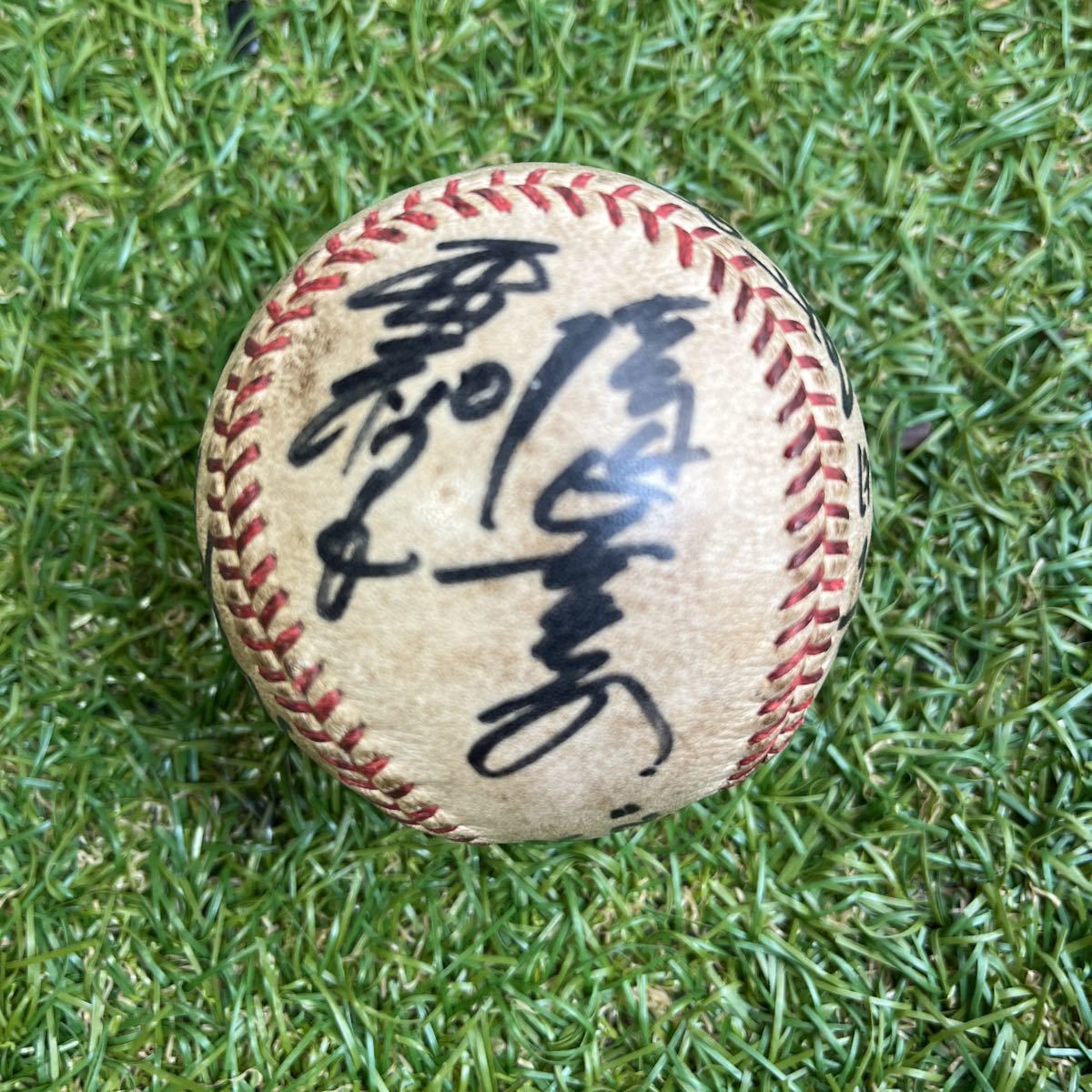  Hanshin Tigers 1962 year autograph autograph ball ( blue rice field .*. mountain real * Michael so rom ko* Yoshida . man other all 9 name )* decoration case * Japan series half ticket attaching 