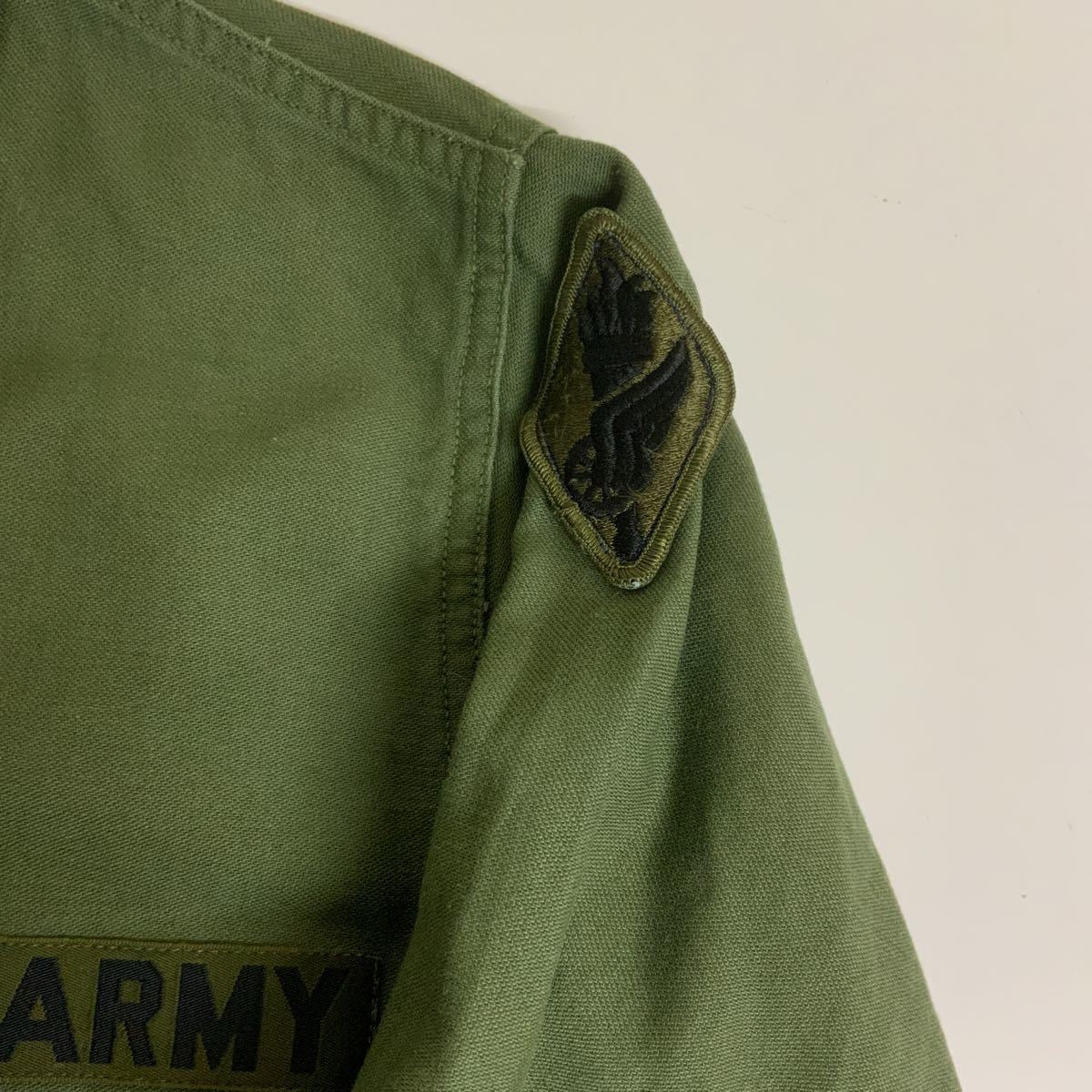 60s60年代米軍実物OG107ユーティリティシャツシャツ袖2ndU.S.ARMY ビンテージベト戦古着_画像5
