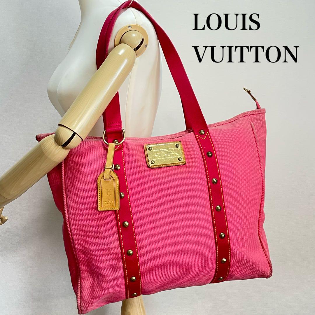 □美品□LOUIS VUITTON ルイヴィトン アンティグア カバ バッグ-