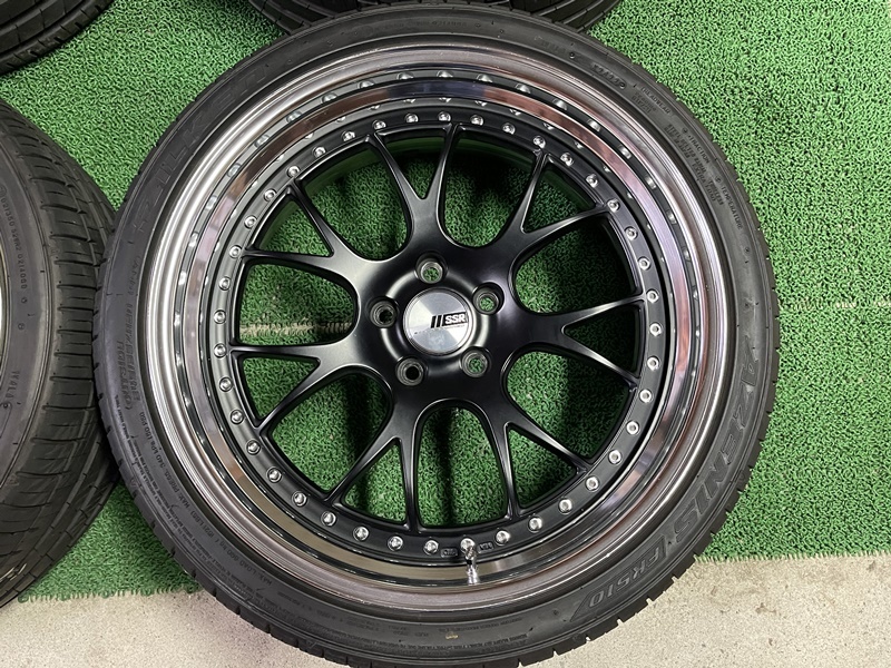 美品 SSR プロフェッサー MS3 深リム 段リム 20×8.5J ET＋30 PCD114.3 5穴 4本通し バリ溝 2022年 FK510付 アルファード クラウン マークX_画像4