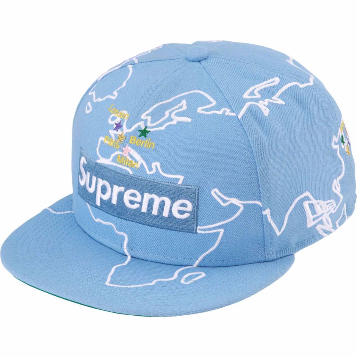 Supreme Worldwide Box Logo New Era Light Blue 7 1/4 シュプリーム