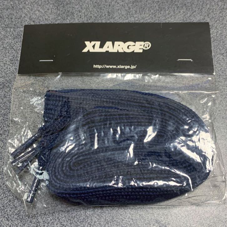 XLARGE mita sneakers ファットシューレース ネイビー ファット シューレース 靴紐 ミタスニーカーズ 非売品 ノベルティ 紺_画像1