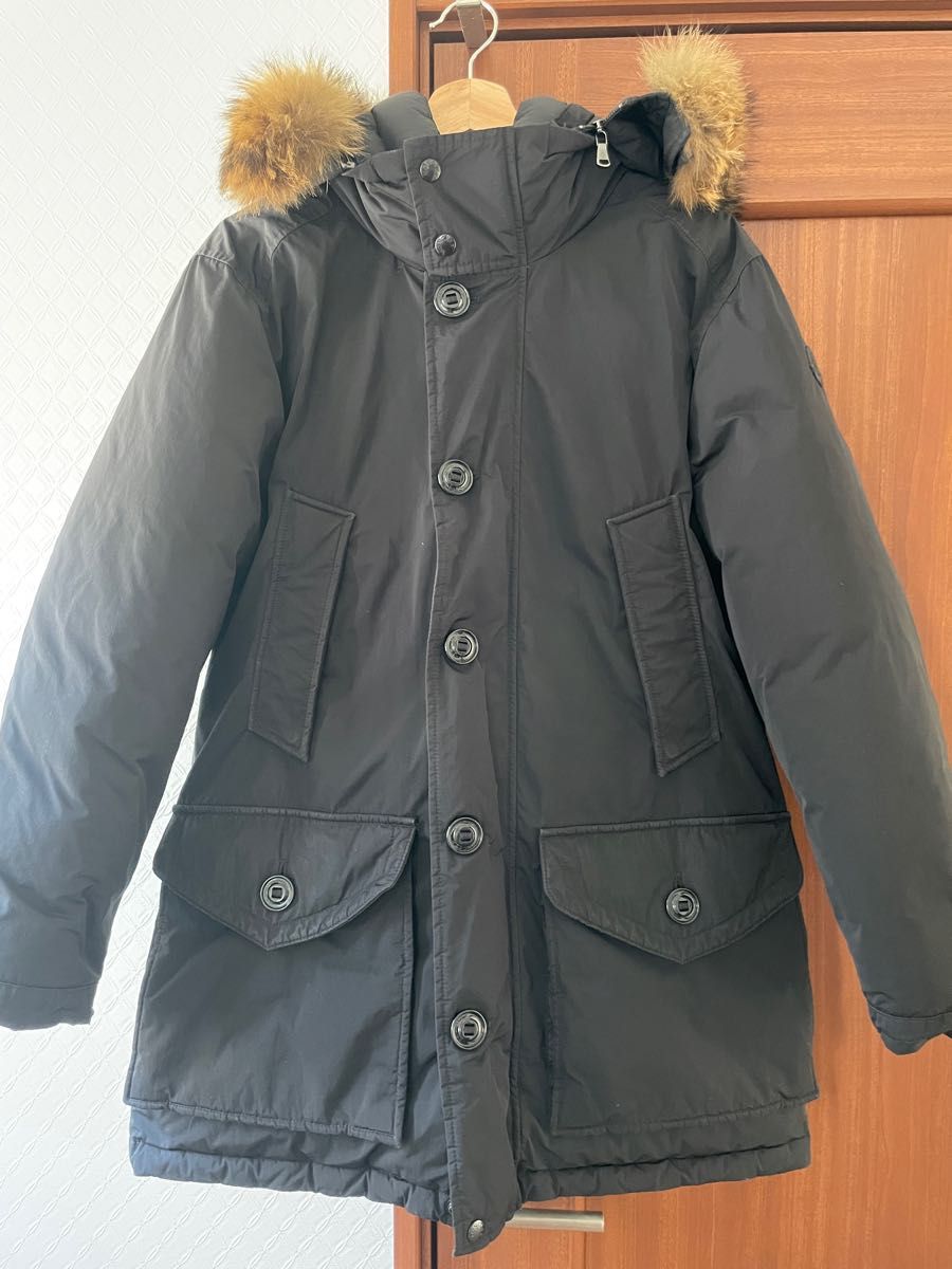 国内正規品 モンクレール リバー サイズ0 Moncler River 黒ワッペン