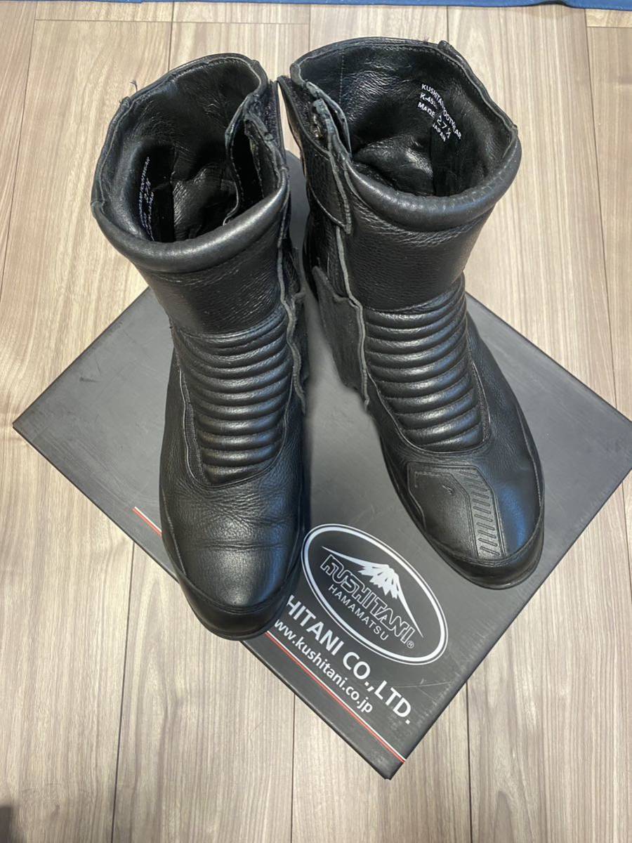 極美品 クシタニ K-4535 ネオブーツ 27.5センチ ブラック KUSHITANI