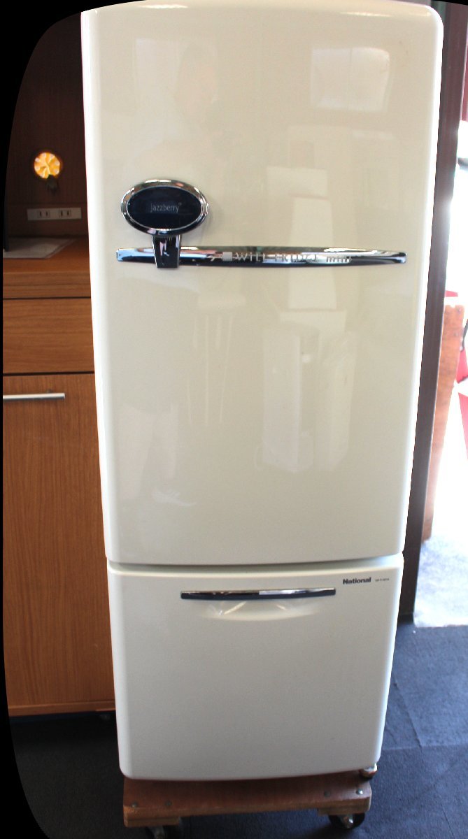2年保証』 NR-R162V6-JB 2005年製 162L 2ドア冷蔵庫 National レトロ ...