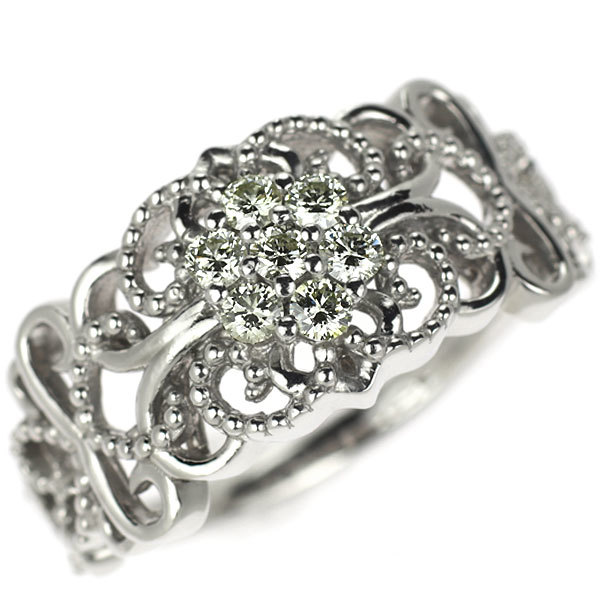Pd950 ダイヤモンド リング 0.30ct-