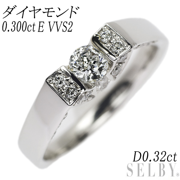 海外輸入】 3EXカット SI1クラス Dカラー 0.63ct 鑑定書付 プラチナ