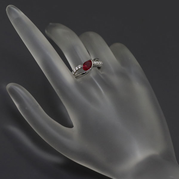 く日はお得♪ ルビー 再結晶 Pt950 京セラ ダイヤモンド SELBY 出品1週