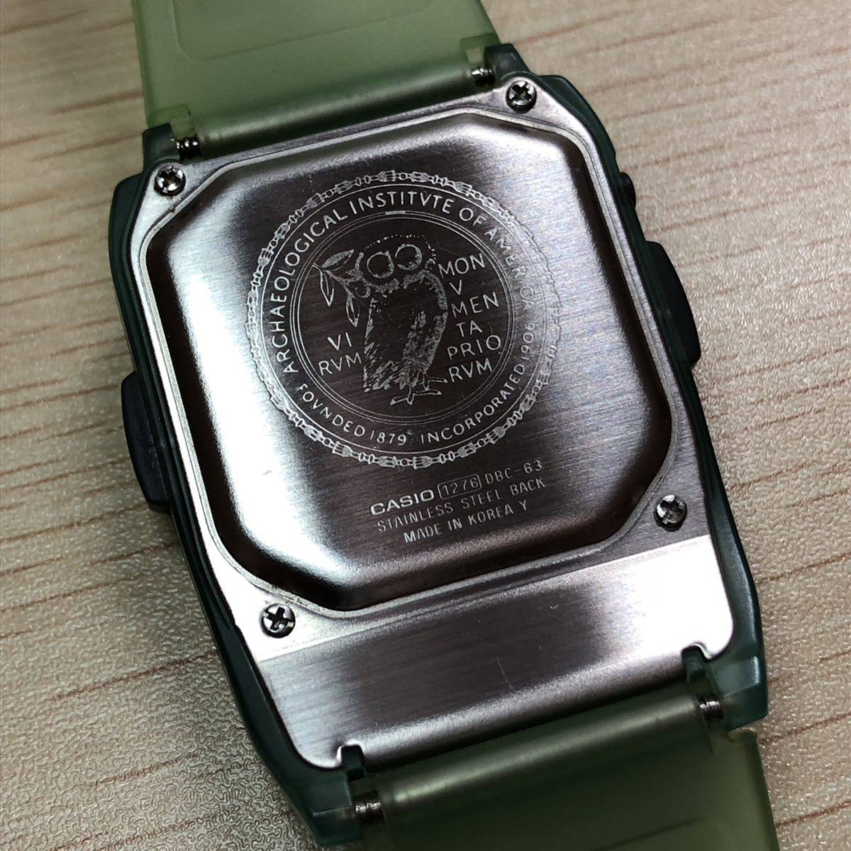 一番の カシオ データバンクDBC-63CS-3T mico(サル) コグニット 腕時計