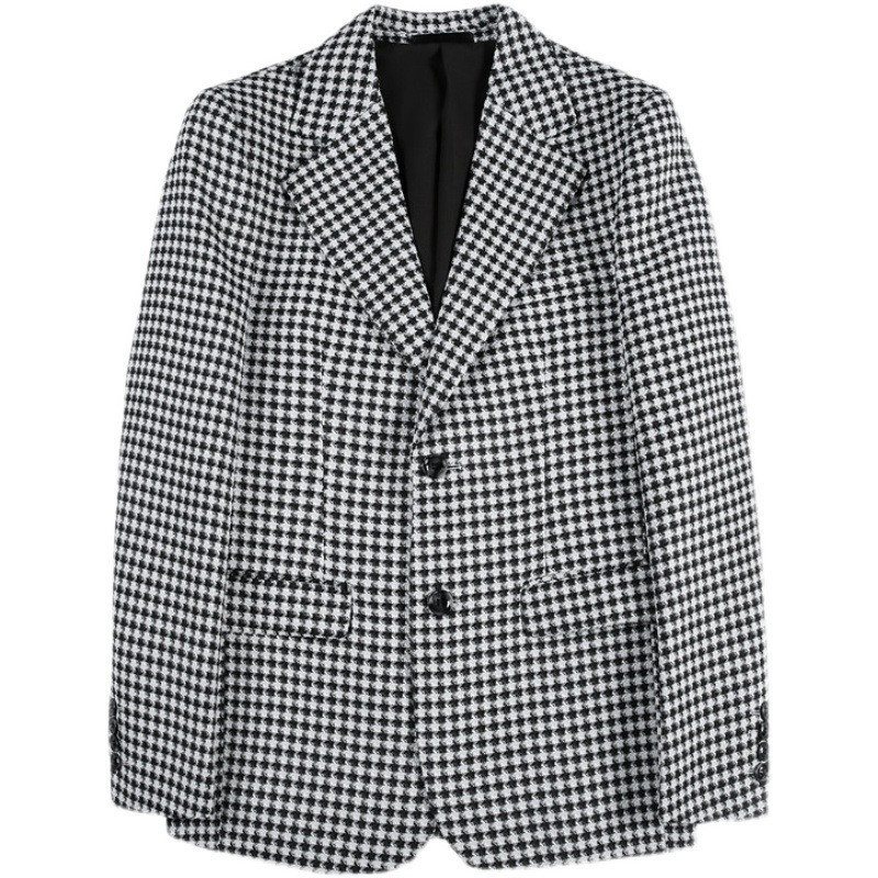 テーラードジャケット メンズ 千鳥格子柄 ジャケット春秋服 テーラードジャケット メンズ 千鳥格子柄 ジャケット春秋服