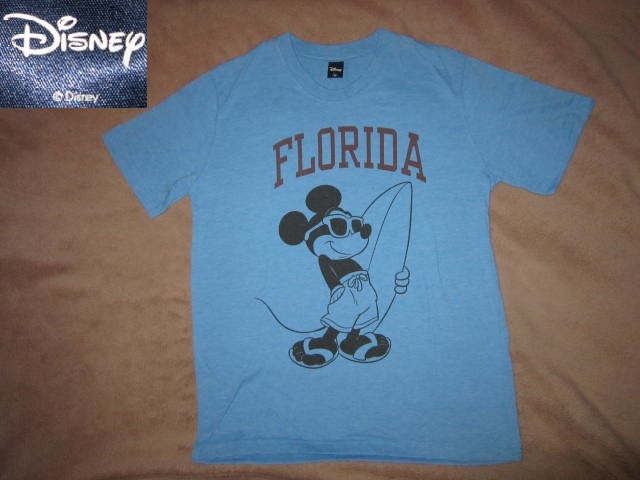 激安 即決！ Disney ディズニー ミッキーマウス FLORIDA フロリダ サーフィン Tシャツ M サーファー SURF サーフ ミッキー_画像1