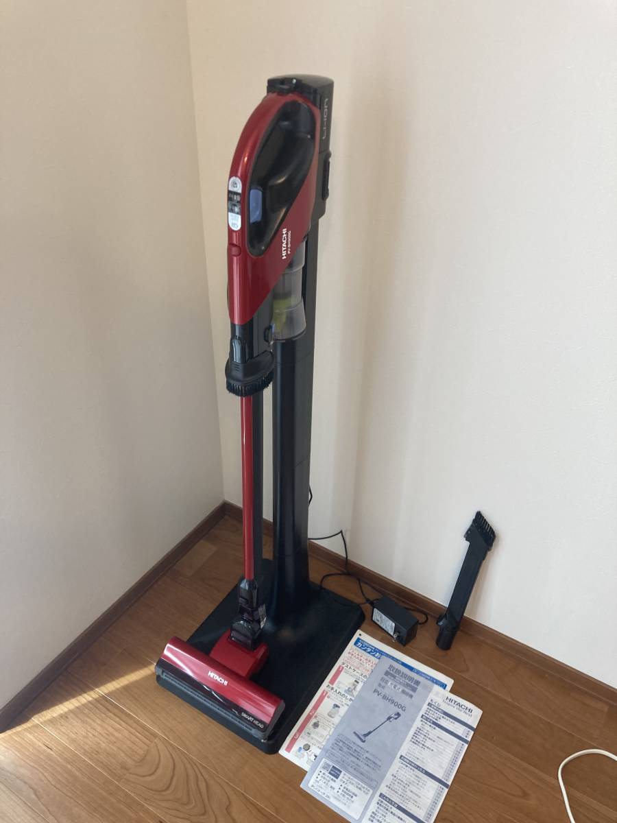 中古】日立 掃除機 PV-BH900G 取説あり スタンド付き HITACHI(日立