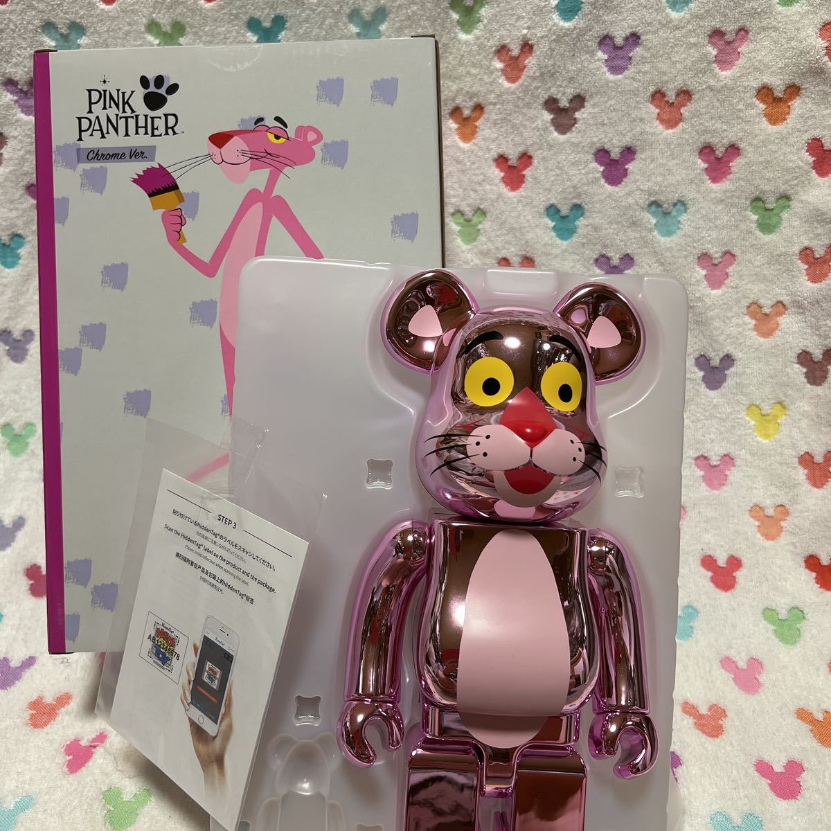 BE@RBRICK PINK PANTHER CHROME Ver. 400% MEDICOM TOY ベアブリック　ピンクパンサー　未使用