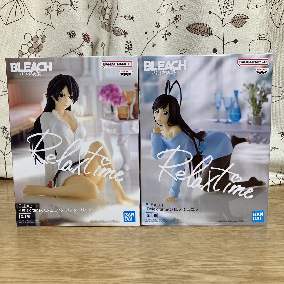 BLEACH ブリーチ　Relax time ジゼル・ジュエル　全一種、バンビエッタ・バスターバイン　全一種　新品未開封　フィギュア_画像1