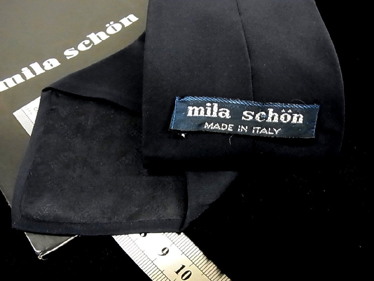 ♪今週の特売980円～♪2220♪良品【mila schon】ミラショーン【ペイズリー 楕円 mロゴ 柄】ネクタイ♪_画像3