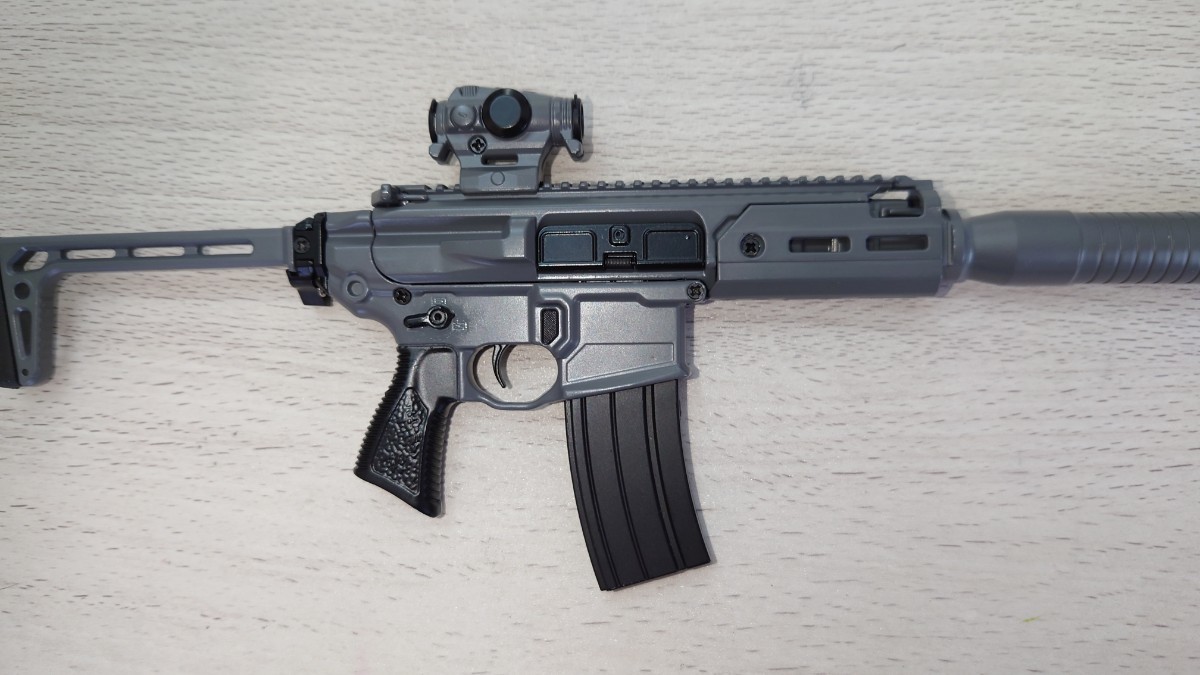 精巧1/3スケール　ミニチュアライフル　SIG MCX　グレー　 ミリタリー　トイガン　モデルガン