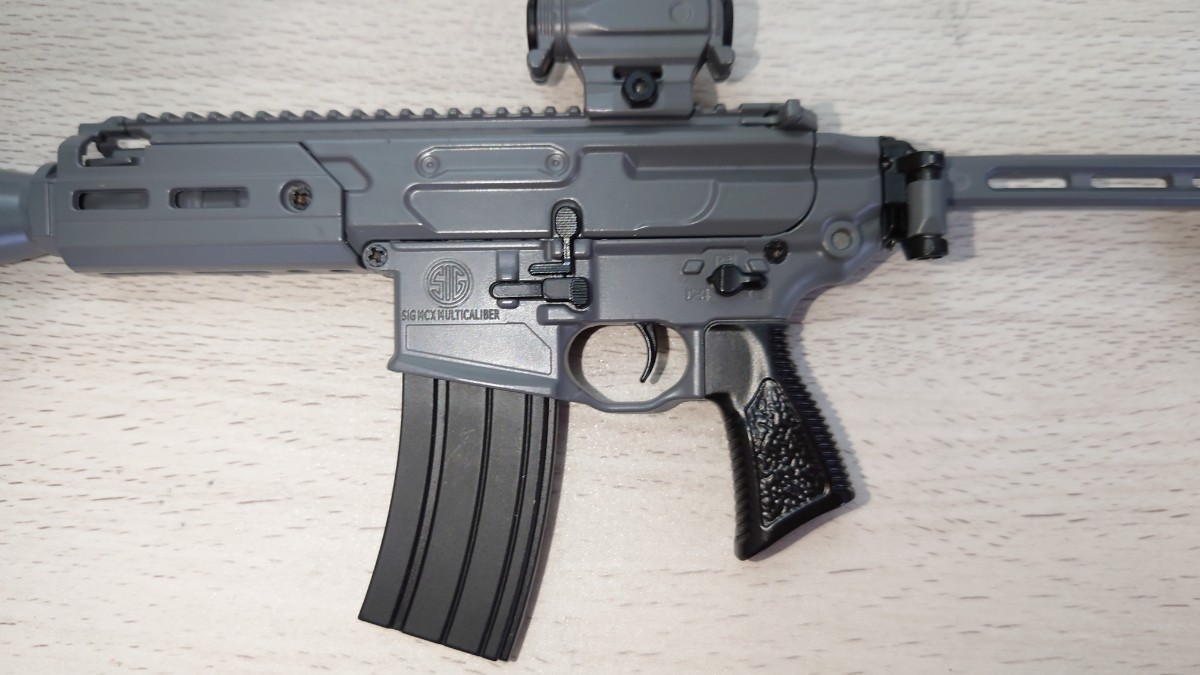 精巧1/3スケール　ミニチュアライフル　SIG MCX　グレー　 ミリタリー　トイガン　モデルガン