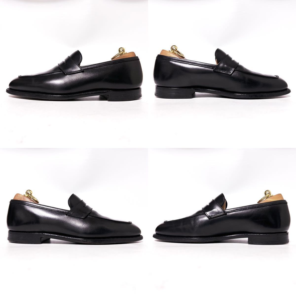女性が喜ぶ♪ 170.CROCKETT&JONES 6G ブラック 革靴 コインローファー