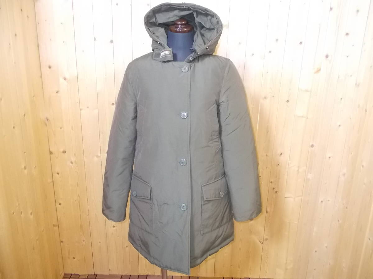 a770*WOOLRICH Arctic Parker * size XS lady's hood fur attaching khaki Woolrich Arctic Parker down 5I