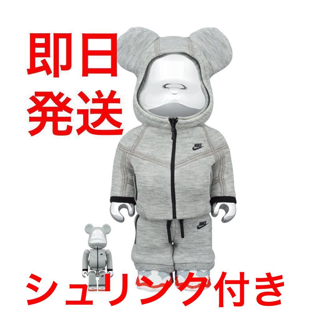 ヤフオク! - 匿名配送 BE@RBRICK NIKE TECH FLEE...