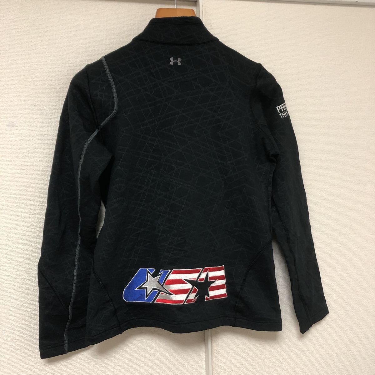 アンダーアーマーUS ski teamスキー　アメリカ代表　裏フリース　ストレッチ　ジャケット_画像4