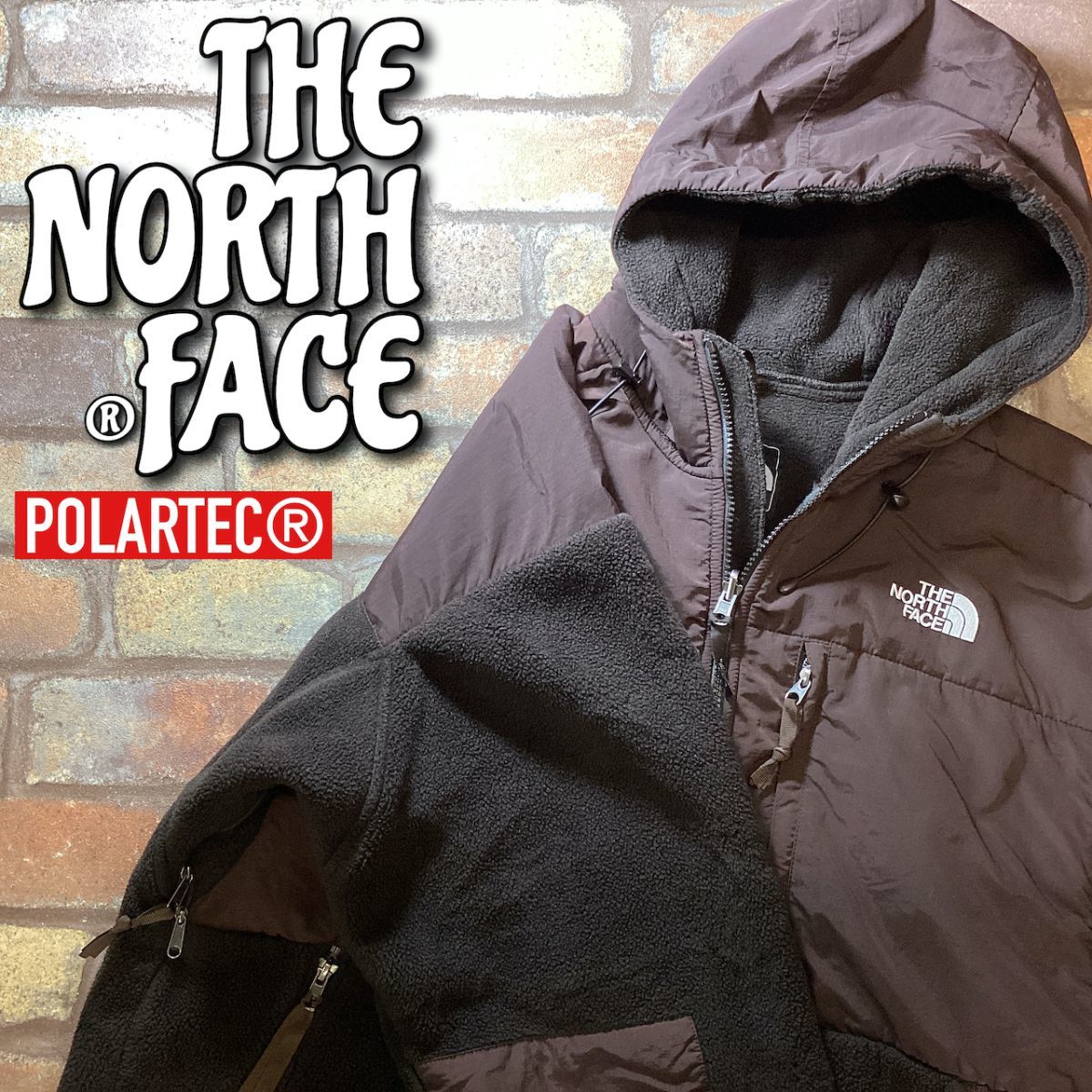 本店は フーディー POLARTEC 高機能 FACE】コーヒーブラウン NORTH