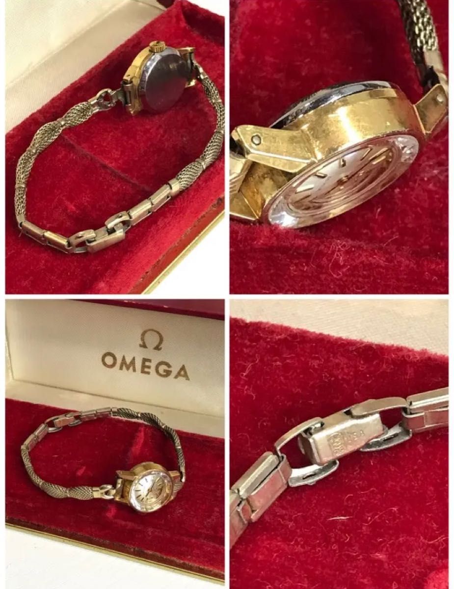 オメガ    OMEGA   アンティーク 腕時計 カットガラス   手巻き