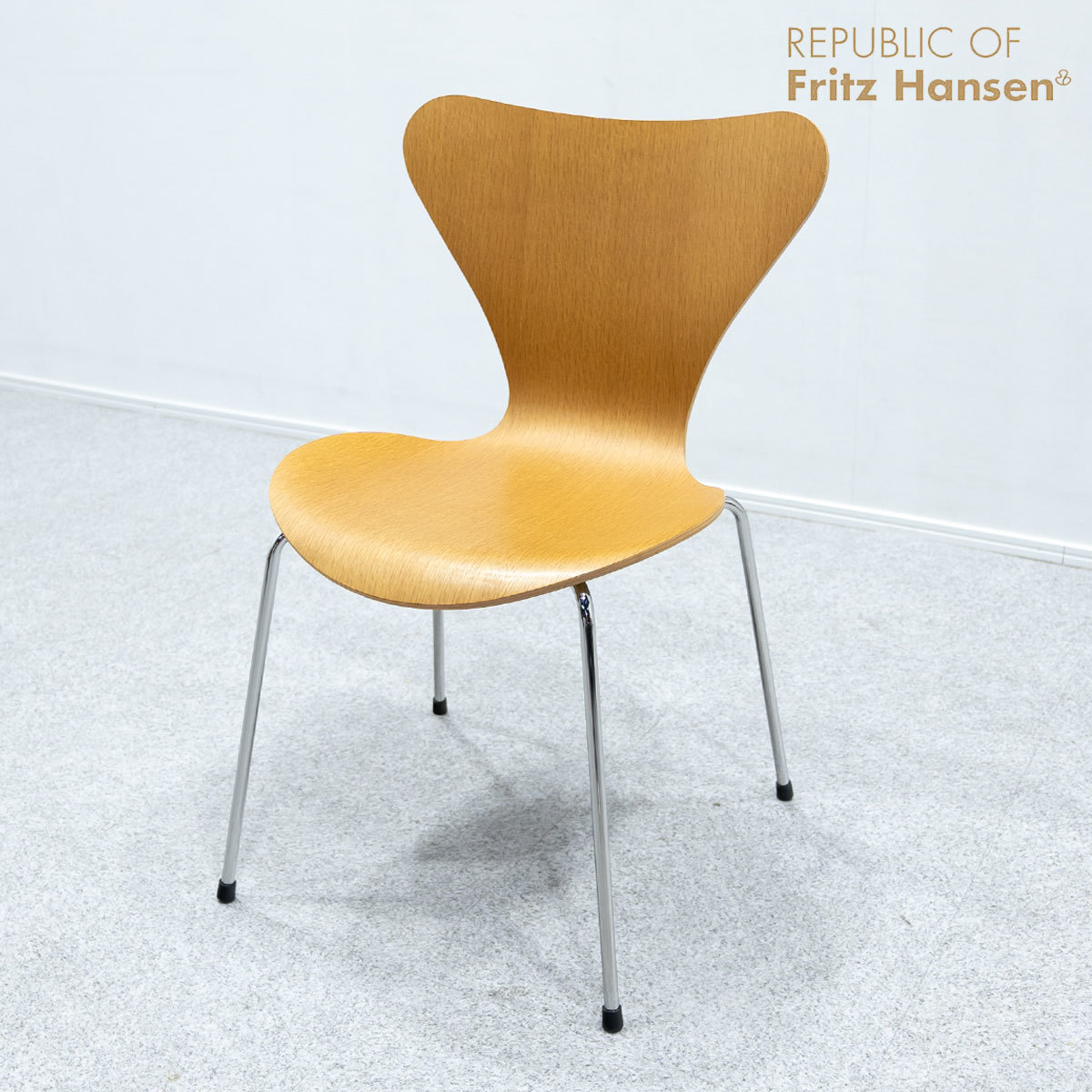 【中古品】FRITZ HANSEN フリッツ ハンセン SERIES 7 セブンチェア チェア ナチュラルウッド アルネ・ヤコブセン 定価8万【16】