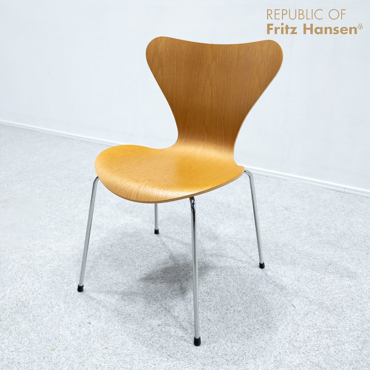 【中古品】FRITZ HANSEN フリッツ ハンセン SERIES 7 セブンチェア チェア ナチュラルウッド アルネ・ヤコブセン 定価8万【20】