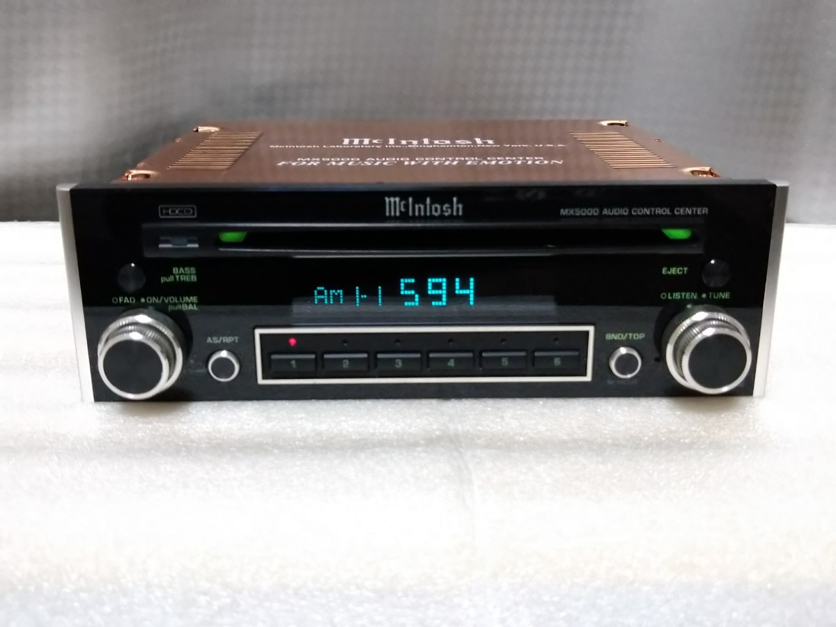 送料無料 Mcintosh MX5000 AUDIO CONTROL CENTER CD 1DIN アンプレス マッキントッシュ 販売終了モデル 当時物 稀少の画像3