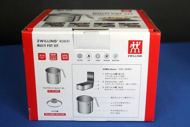 ツヴィリング モーメント マルチポットセット 14cm 1.6L ガラス蓋 ZWILLING_画像2