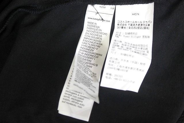 トミーヒルフィガー メンズ Tシャツ ブラック サイズS TOMMY HILFIGER SPORT/78J7337★送料310円_画像6