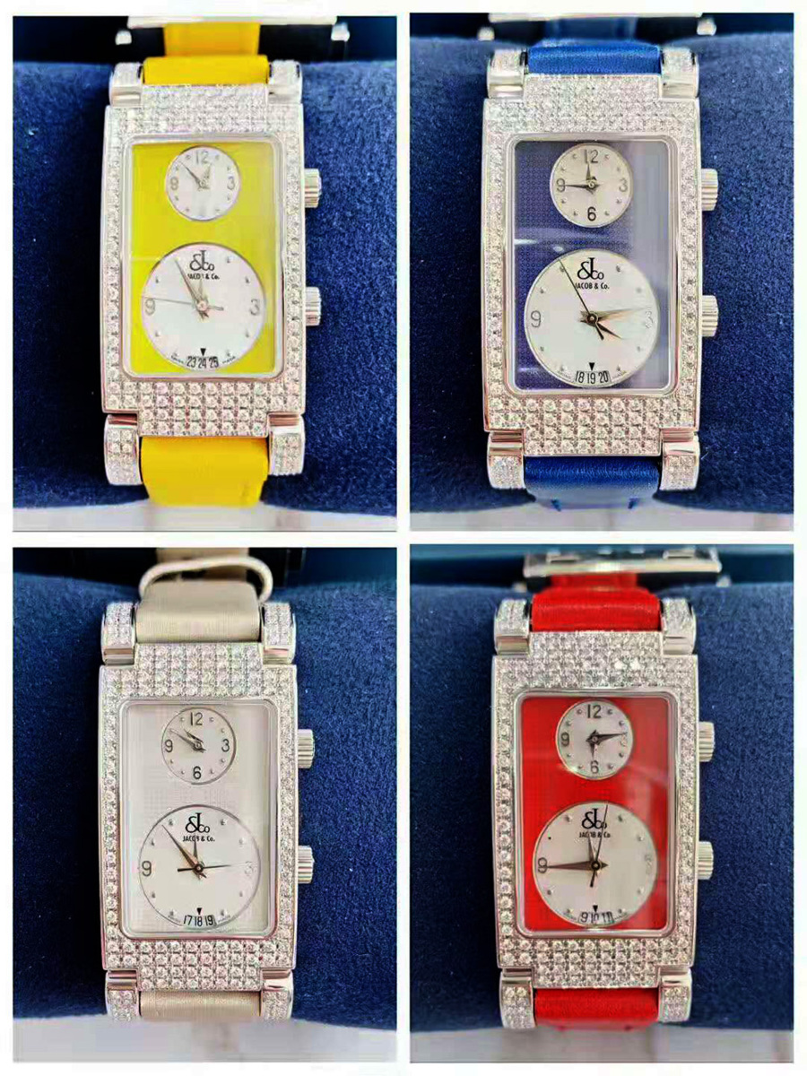 【新品】JACOB&CO/ジェイコブ JC-A1P/JC-A2P/JC-A3P/JC-A4P デートステンレススチール 四色選択可 クォーツ レディース 腕時計