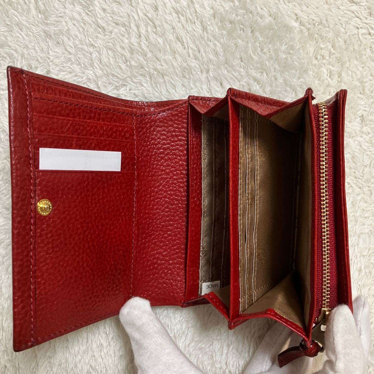 Dakotaダコタ　フィアンコシリーズ　レザー　二つ折り財布