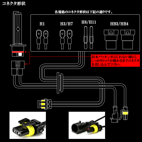 大光量 HIDバーナー 35W H1 6500K 交換 補修用 G-119_画像4