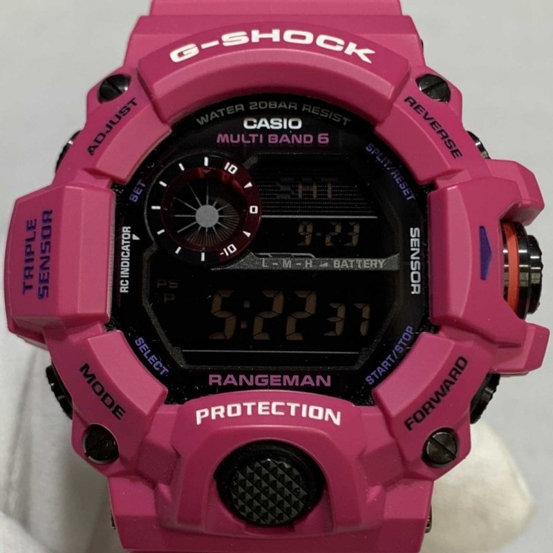 Ｇ－ＳＨＯＣＫ ＭＡＳＴＥＲ ＯＦ Ｇ ＲＡＮＧＥＭＡＮ カシオ ＧＷ－９４００ＳＲＪ ピンク 腕時計 レンジマン 時計/247
