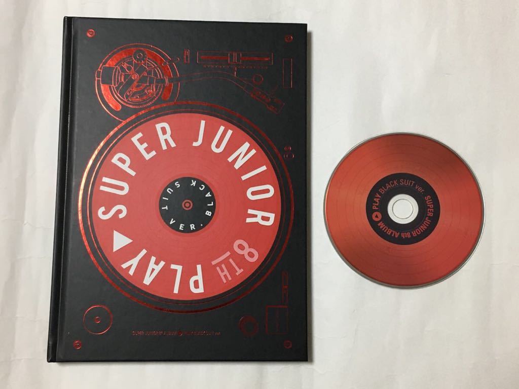 送料込み　SUPER JUNIOR　CD　8集　8TH　☆PLAY☆　BLACK SUIT ver.　10曲　韓国盤　8thアルバム　K-POP_画像1