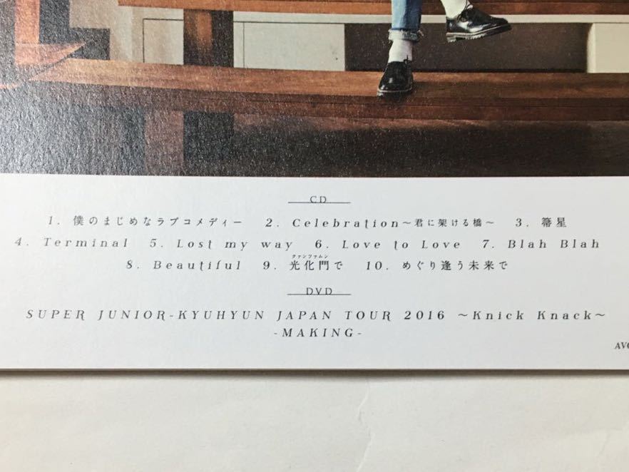 送料込み　キュヒョン　CD＋DVD　日本1stアルバム　☆ONE VOICE☆　10曲　E.L.F-JAPAN盤　SUPER JUNIOR　KYUHYUN　K-POP_画像6