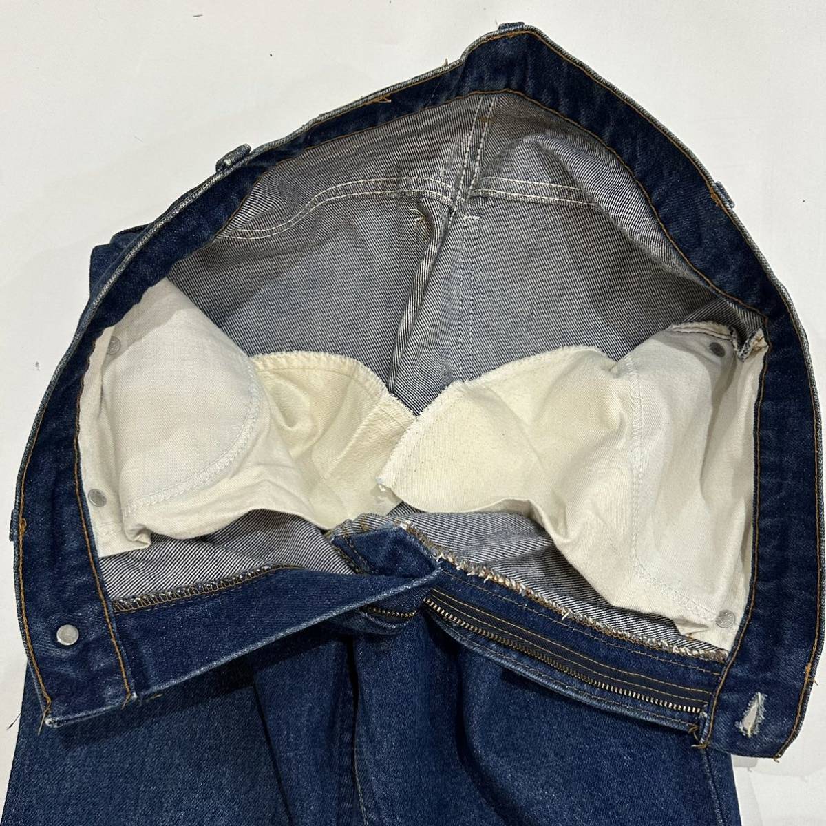 80s USA Levi's リーバイス オレンジタブ20517-0217 517 W32 L34 ブーツカット ボタン刻印575 米国製 vintage ジーンズ デニム_画像6