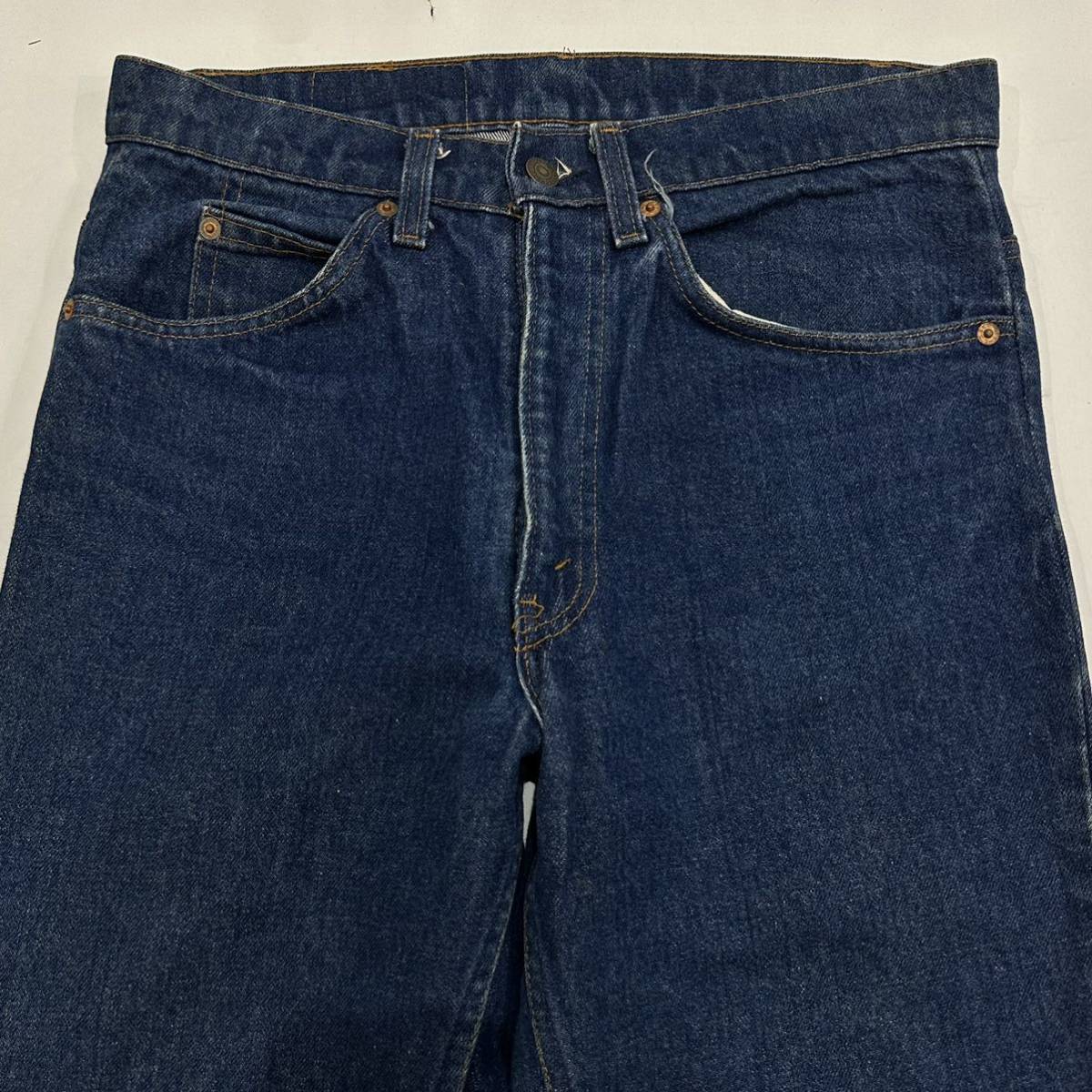 80s USA Levi's リーバイス オレンジタブ20517-0217 517 W32 L34 ブーツカット ボタン刻印575 米国製 vintage ジーンズ デニム_画像4