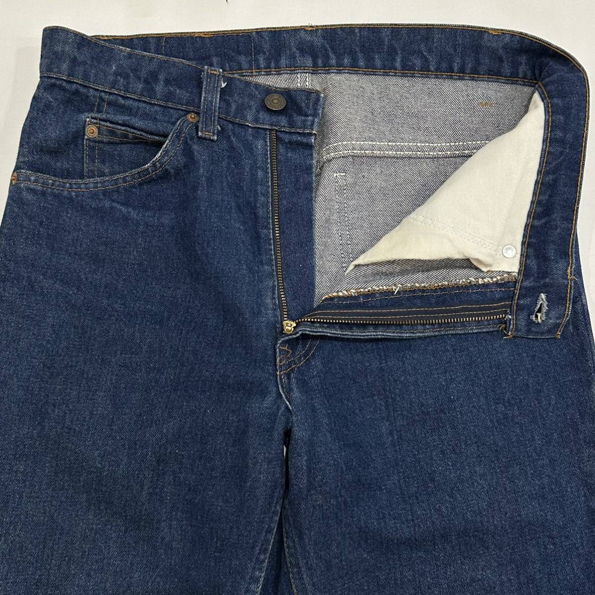 80s USA Levi's リーバイス オレンジタブ20517-0217 517 W32 L34 ブーツカット ボタン刻印575 米国製 vintage ジーンズ デニム_画像5