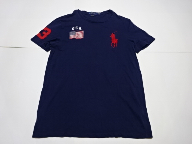 ●POLO RALPH LAUREN ポロ ラルフローレン 半袖Tシャツ M ビックポロ ビックポニー ●0924●_画像1