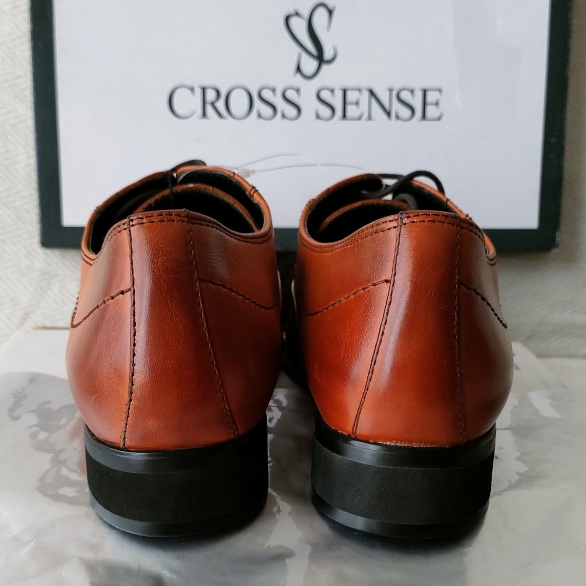 【新品未使用】マドラス madras CROSS SENSE 本革 高級 レザー ビジネスシューズ 25-26cm 3E 