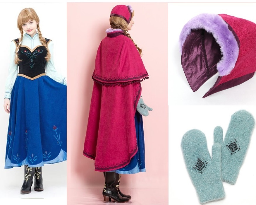 シークレットハニー ディズニー アナ雪 雪山 ドレス&ケープ帽子 シークレットハニー ディズニー アナ雪 雪山 ドレス&ケープ帽子
