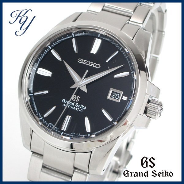 83 送料無料 3ヶ月保証付き 磨き済み 美品 本物 人気 Grand Seiko グランドセイコー SBGR031 9S55-00C0 ブラック メンズ 時計_画像1