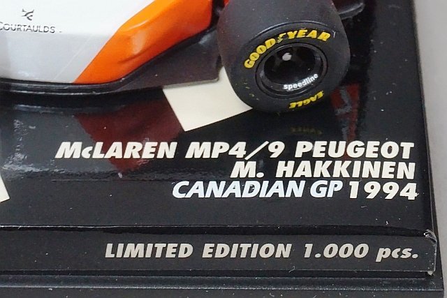 ミニチャンプス PMA 1/43 McLaren マクラーレン MP4/9 プジョー M