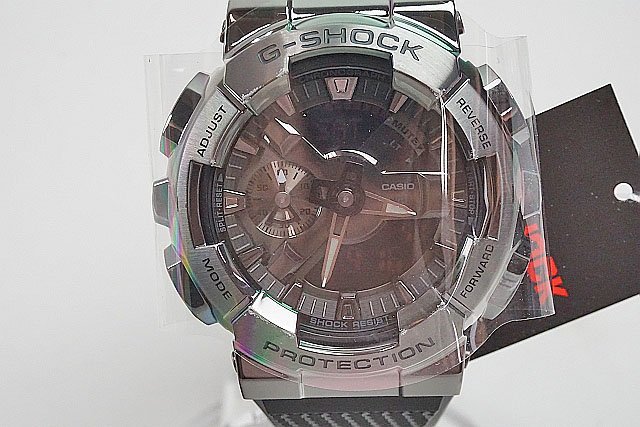 ♪ G-SHOCK Gショック GM-110BB-1AJF アナデジ メタルカバードシリーズ ブラックアウト 腕時計