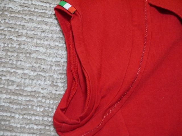 ▽♪ PUMAプーマ Ferrariフェラーリノースリーブシャツ 赤 Ｓ②_画像6