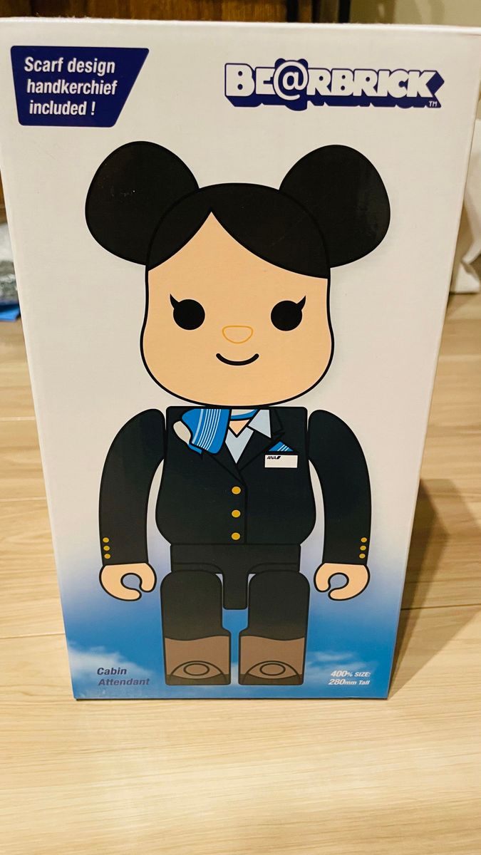 【レア】ANA 9代目CA制服ベアブリック 400% BE@RBRICK メディコムトイ ベアブリック